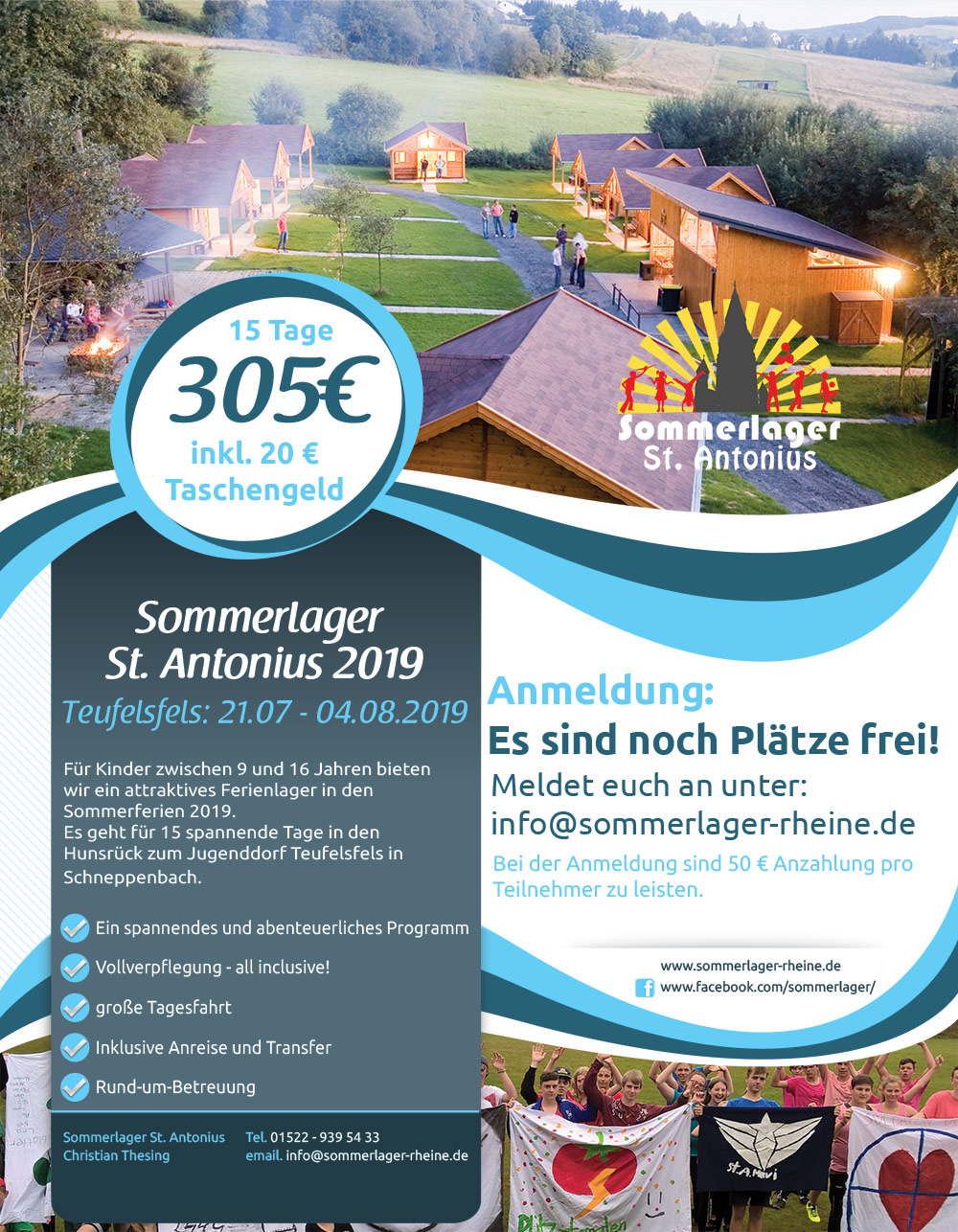 Sommerlager Rheine - St Antonius 2019 Flyer